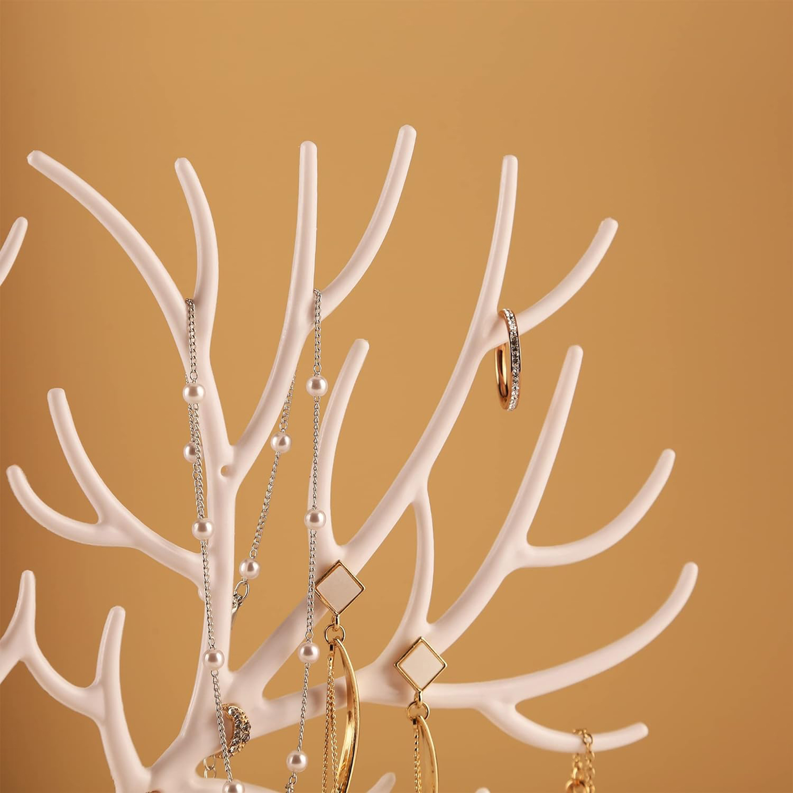 Antler Jewelry Stand – Aluminum Handle Hanging Organizer