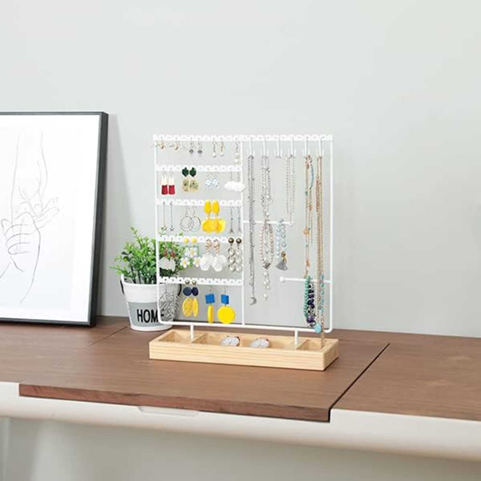 Jewelry Organizer Holder for Earrings Necklaces Bracelets Watches and Rings-Birthstone Jewelry