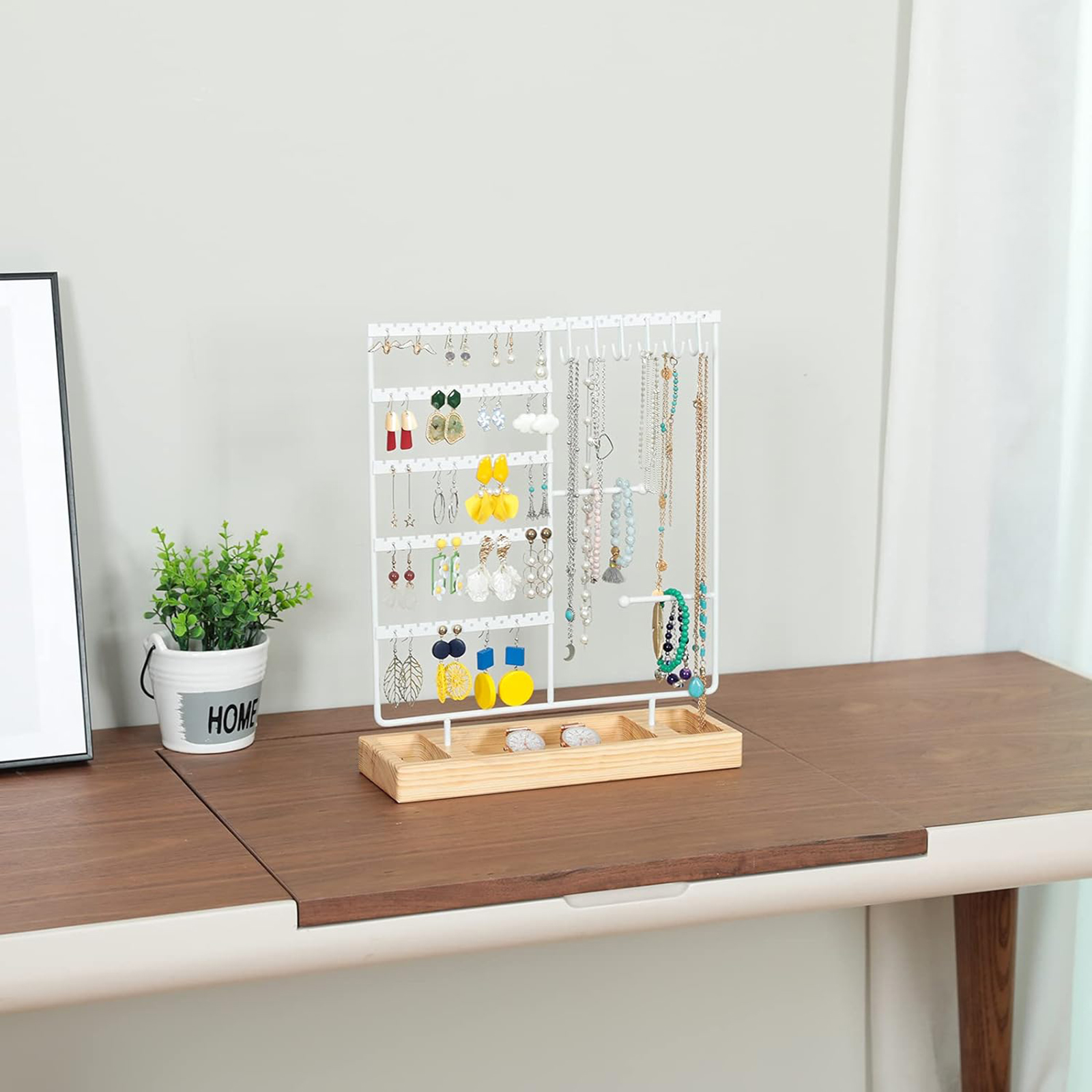 Jewelry Organizer Holder for Earrings Necklaces Bracelets Watches and Rings-Birthstone Jewelry