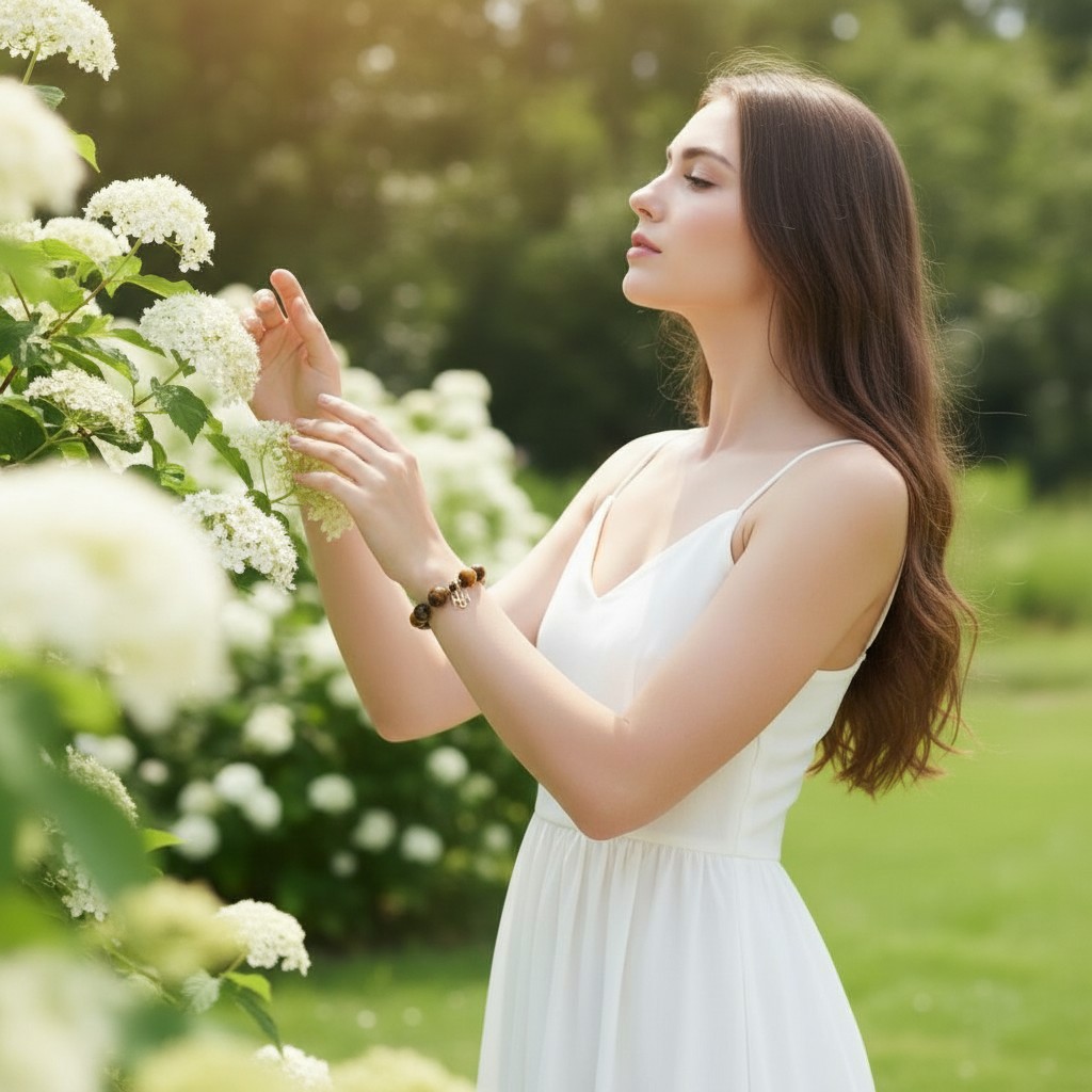 Natural Crystal Bracelet – Elegant Crystal Bead Bracelet for Women