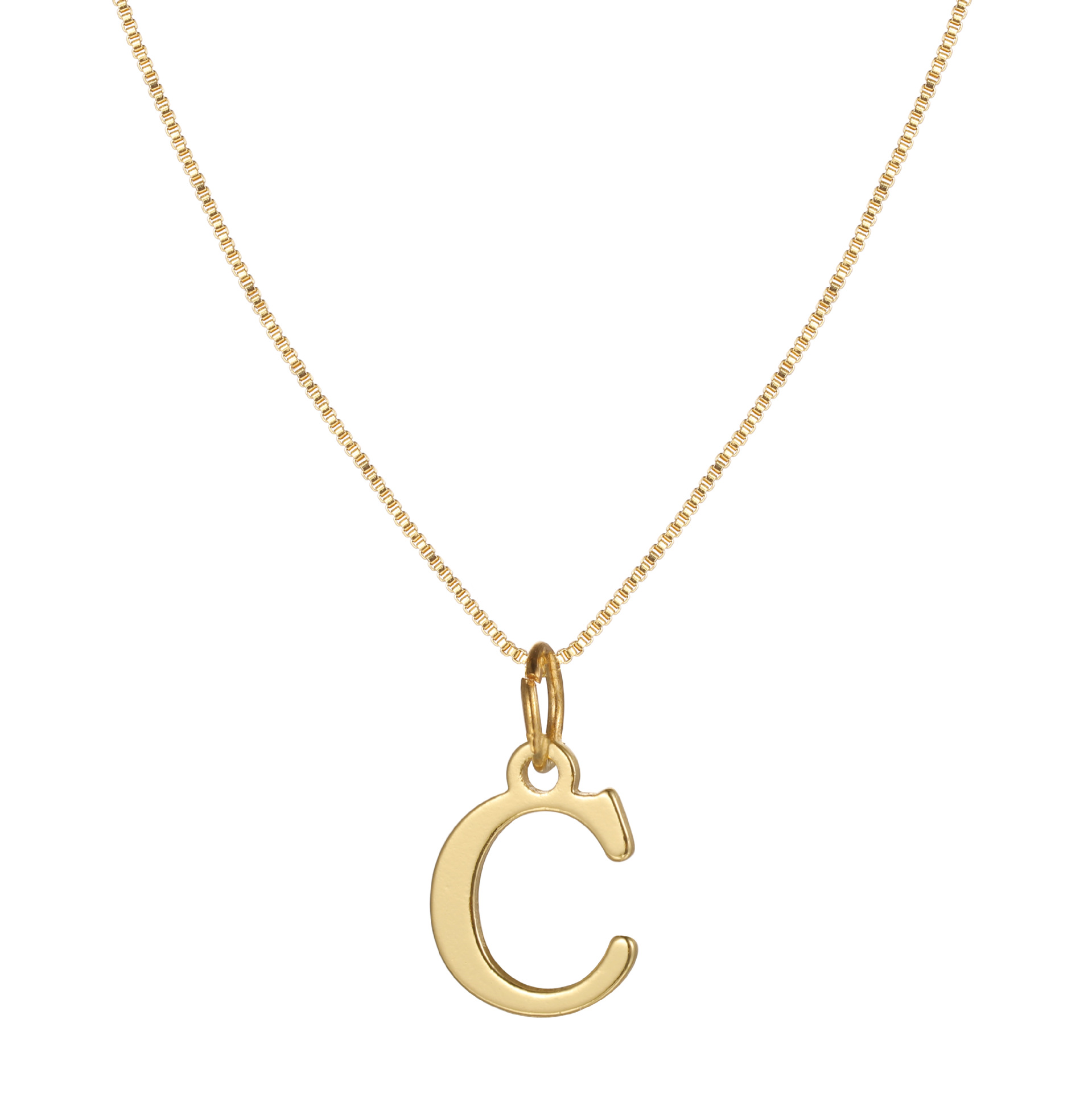14K Gold Plated Letter Necklace -Permanent Jewelry  A-Z-Birthstone Jewelry