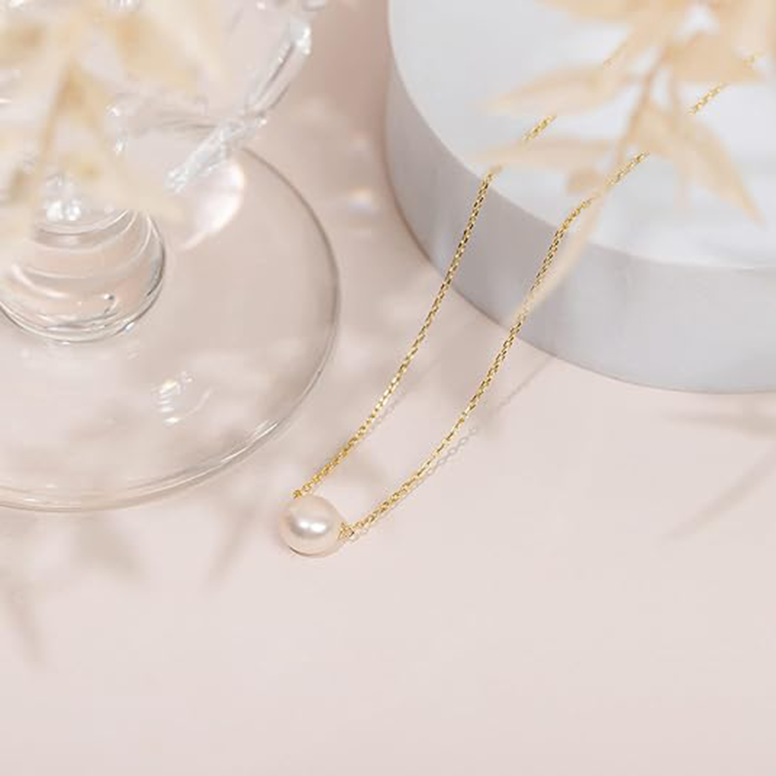 Single Pearl Necklace Pendant | Gold Necklaces for Women-Birthstone Jewelry