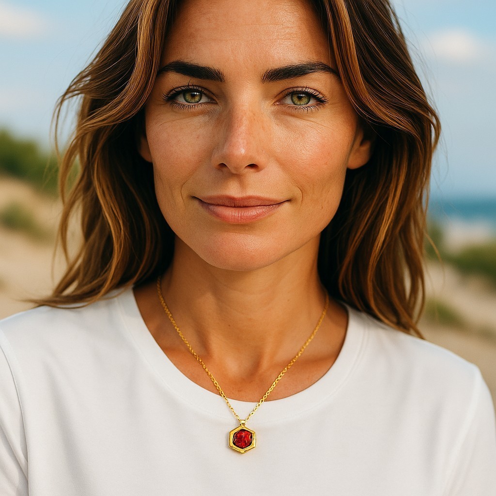 January Birthstone Necklace – Garnet Jewelry Gift for Her under $80