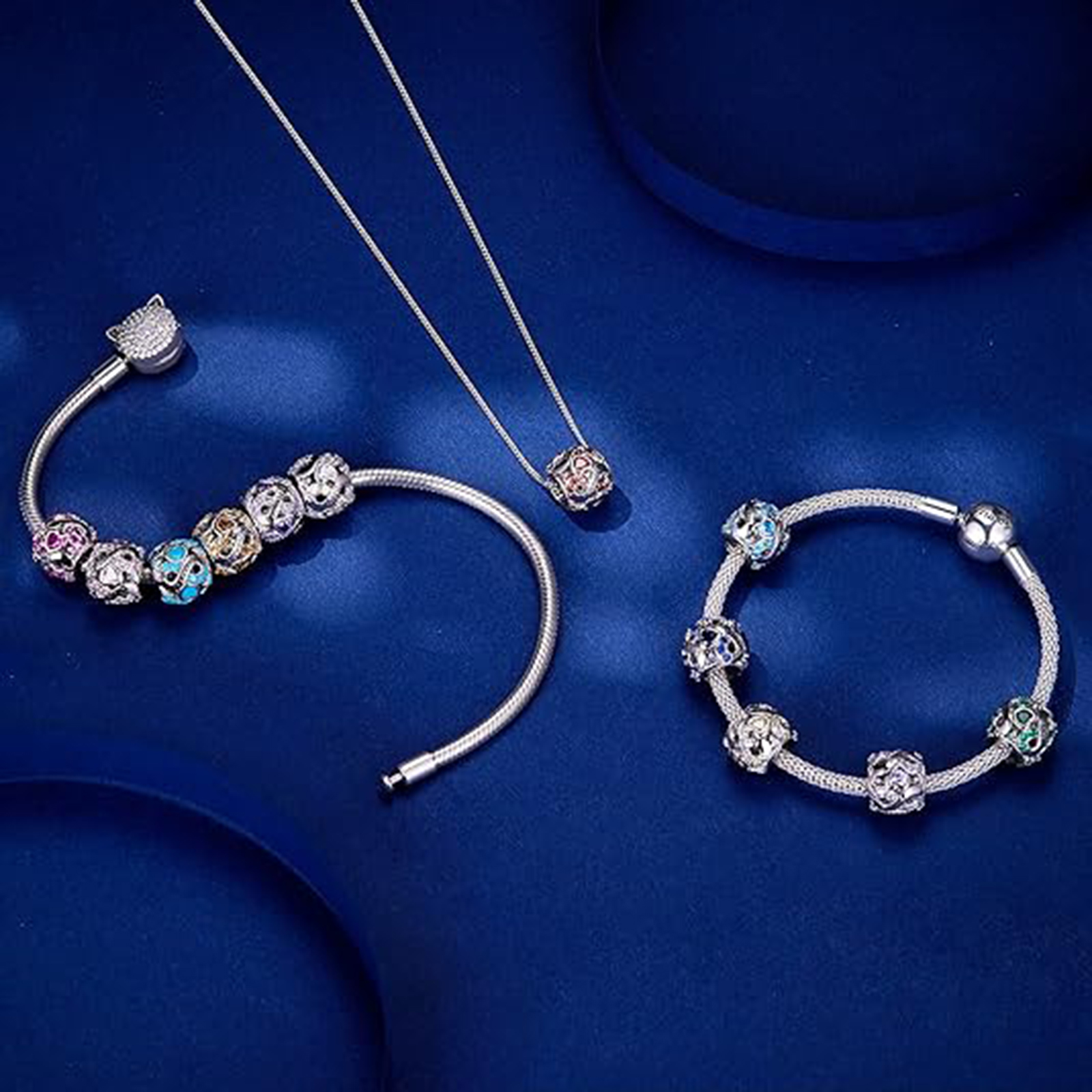 April Birthstone Birthstone Charm Jewelry Infinity Love Heart Charm Openwork Bead-Birthstone Jewelry