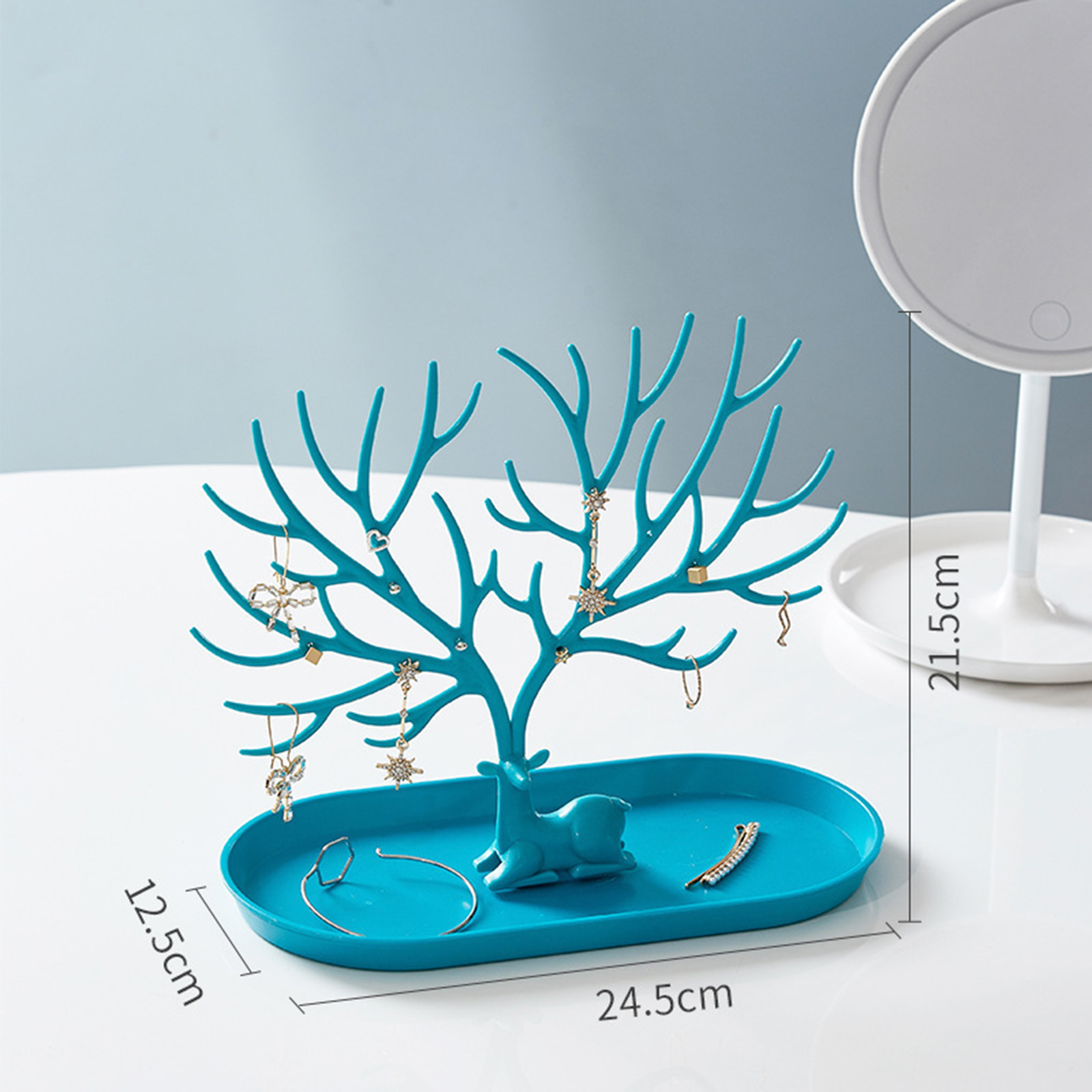 Antler Jewelry Stand – Aluminum Handle Hanging Organizer