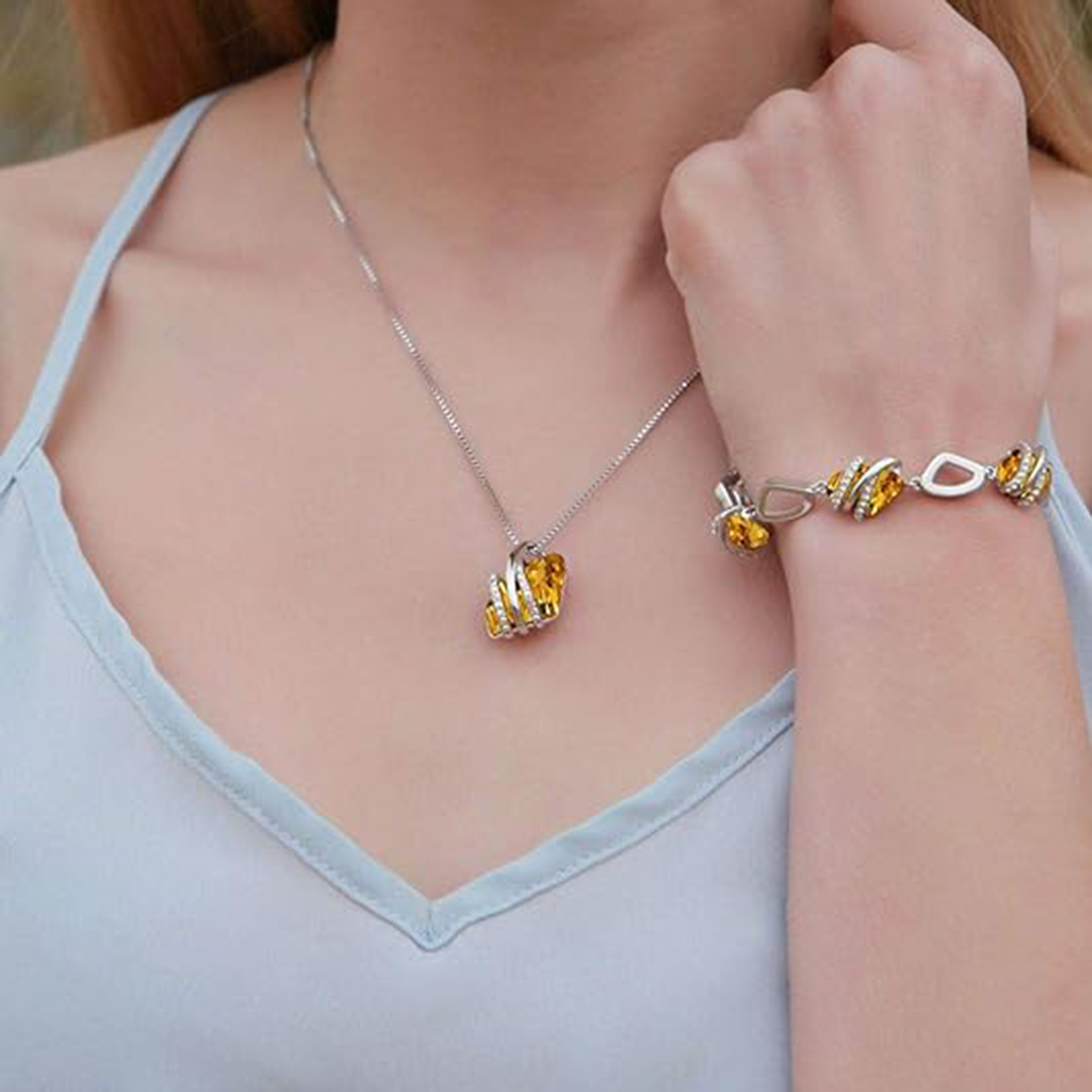 November Birthstone Necklaces Birthstone-Sagittarius Birthstone-Birthstone Jewelry