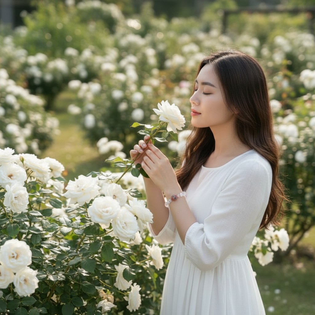 Crystal Bracelet for Women – Elegant Natural Crystal Bead Bracelet