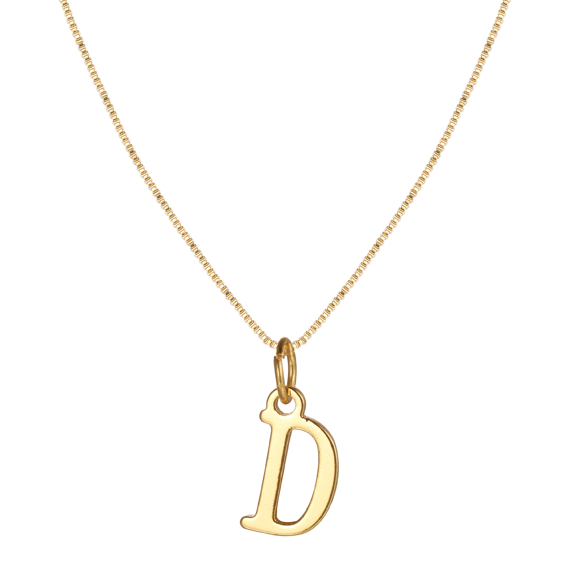 14K Gold Plated Letter Necklace -Permanent Jewelry  A-Z-Birthstone Jewelry