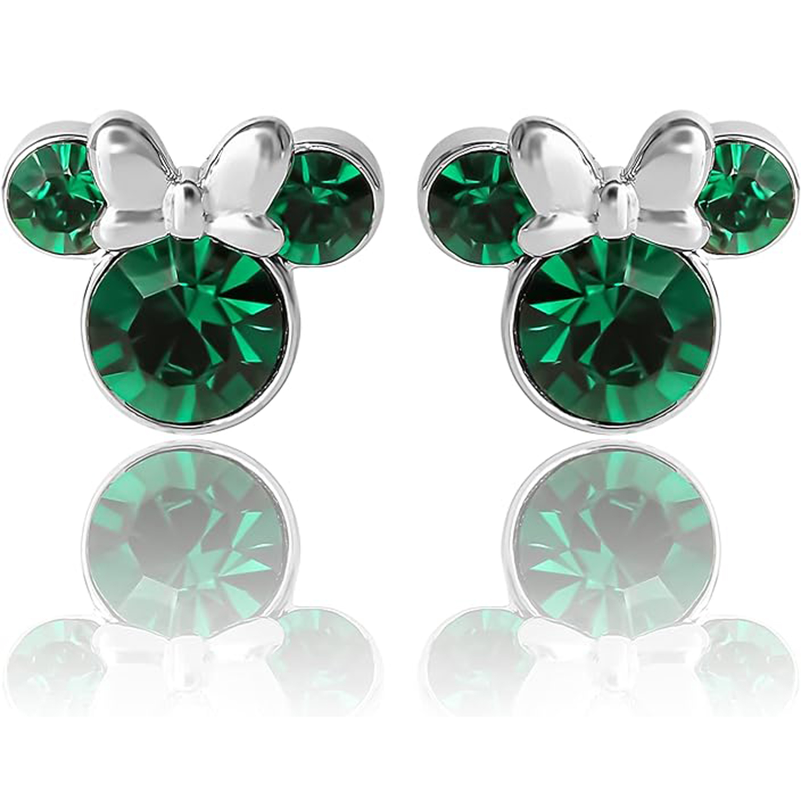 Disney earrings May Birthstone Minnie Mouse Birthstone Earrings-Birthstone Jewelry