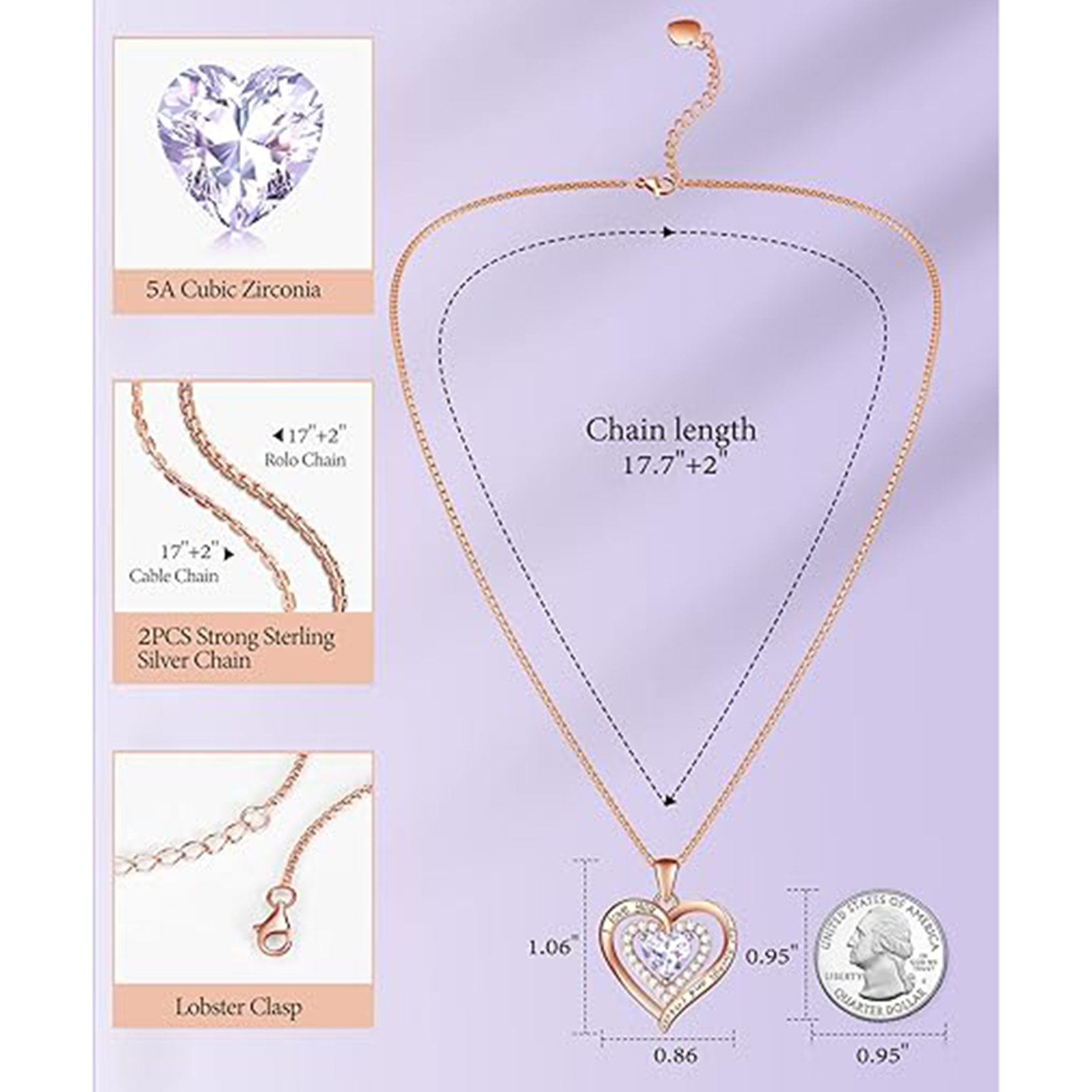 June Pearl Birthstone Necklace – Sterling Silver Mom Gift