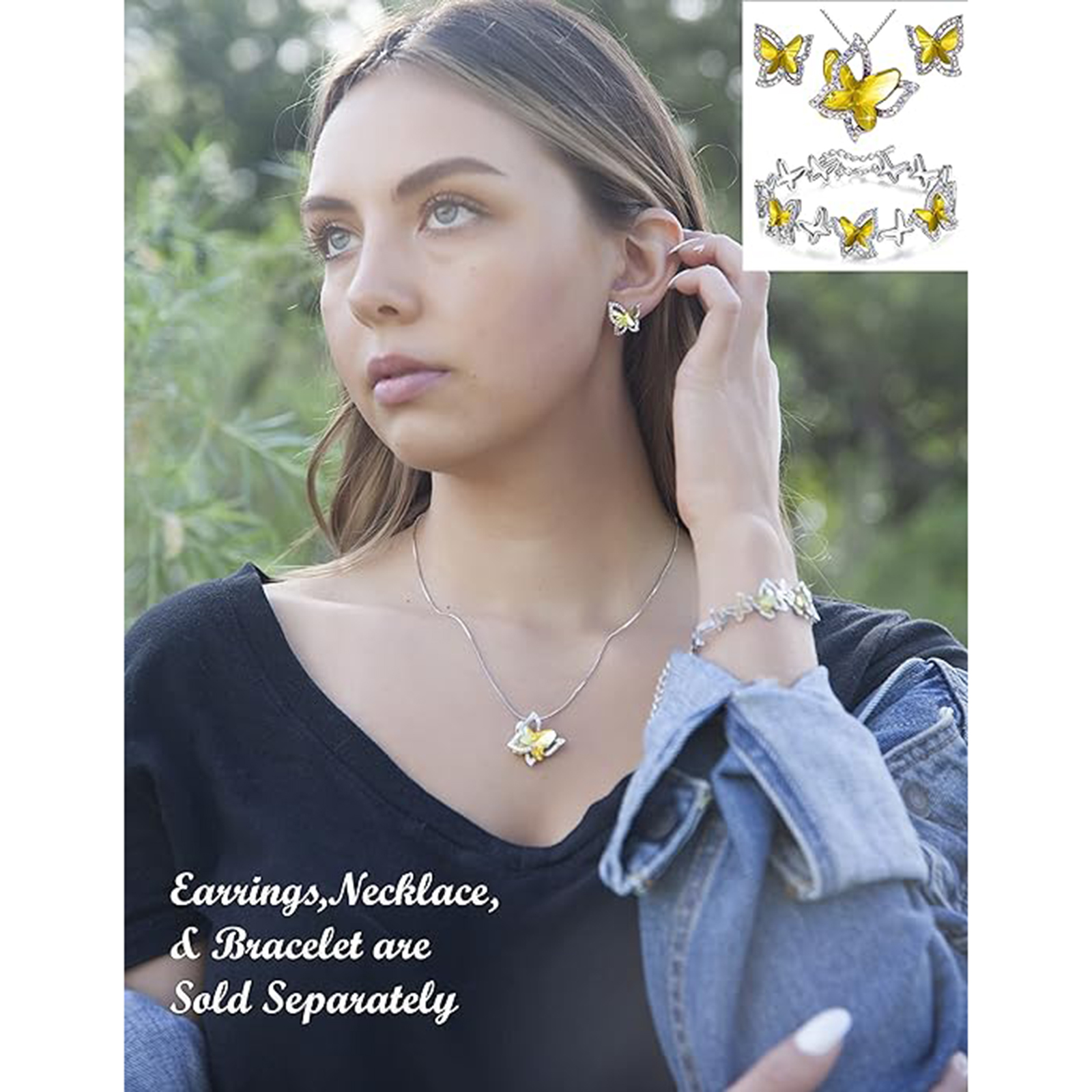 November Birthstone Butterfly Birthstone Crystal Necklace-Scorpio Birthstone-Birthstone Jewelry