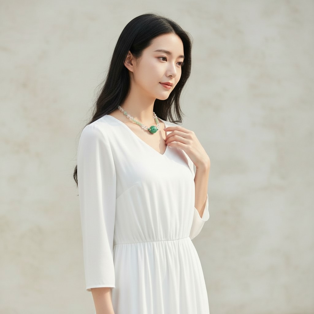 Crystal Necklace – Elegant Natural Crystal Pendant Necklace for Everyday Style