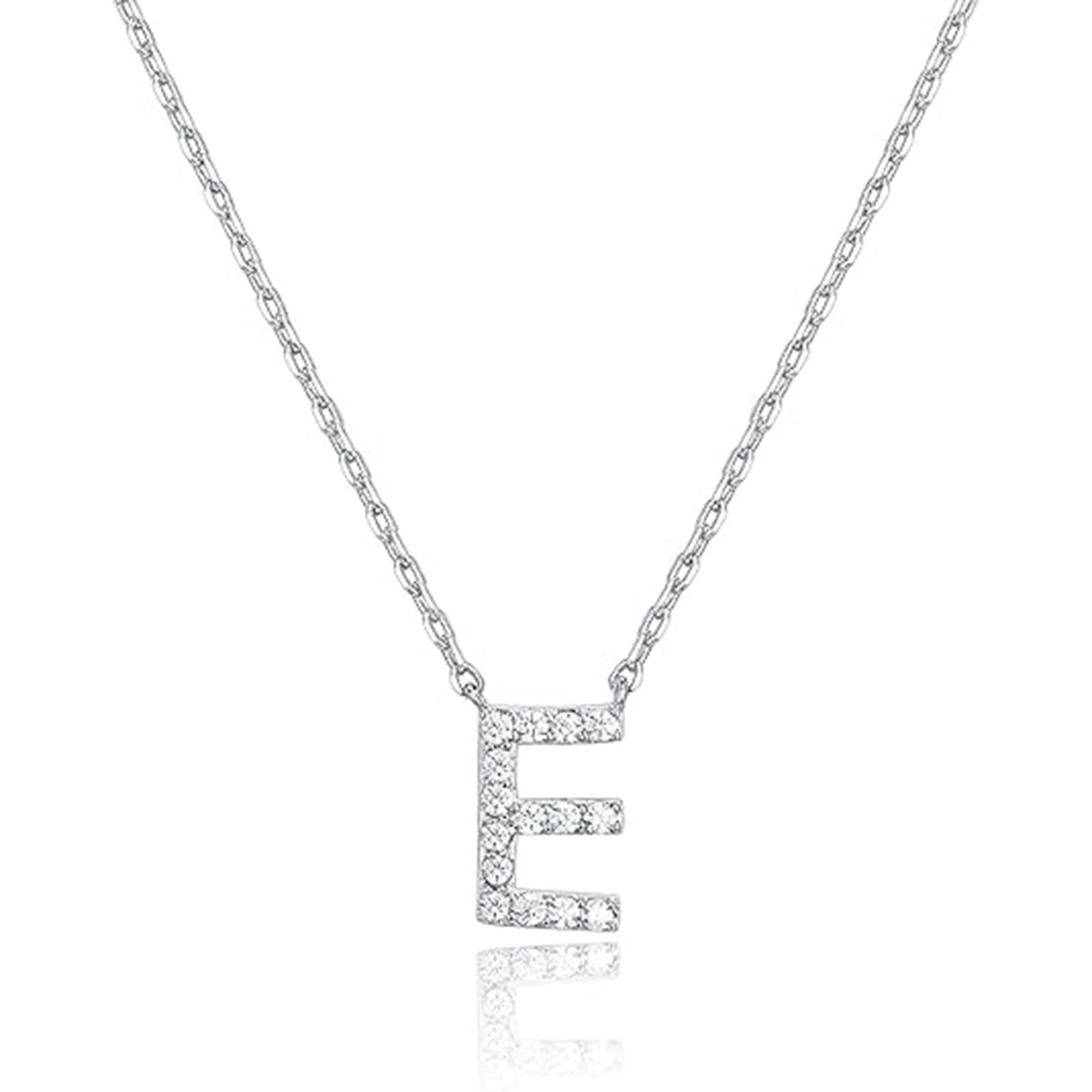 Cubic Zirconia Necklace A Letter Necklace For Her-Birthstone Jewelry
