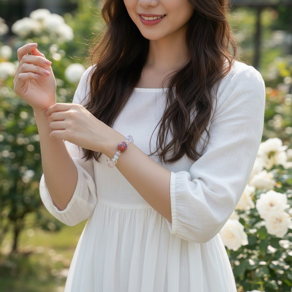 Crystal Bracelet for Women – Elegant Natural Crystal Bead Bracelet