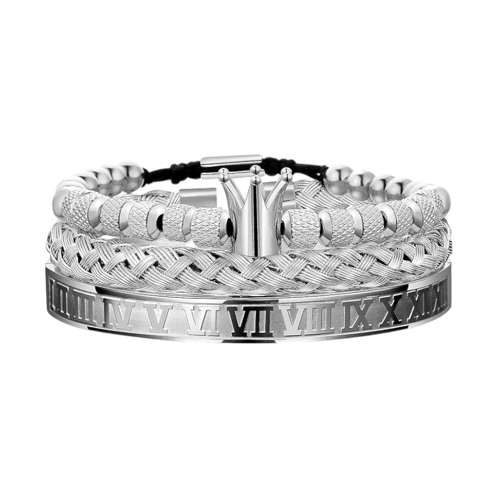 Men's Gold Plated Stacking Bracelet