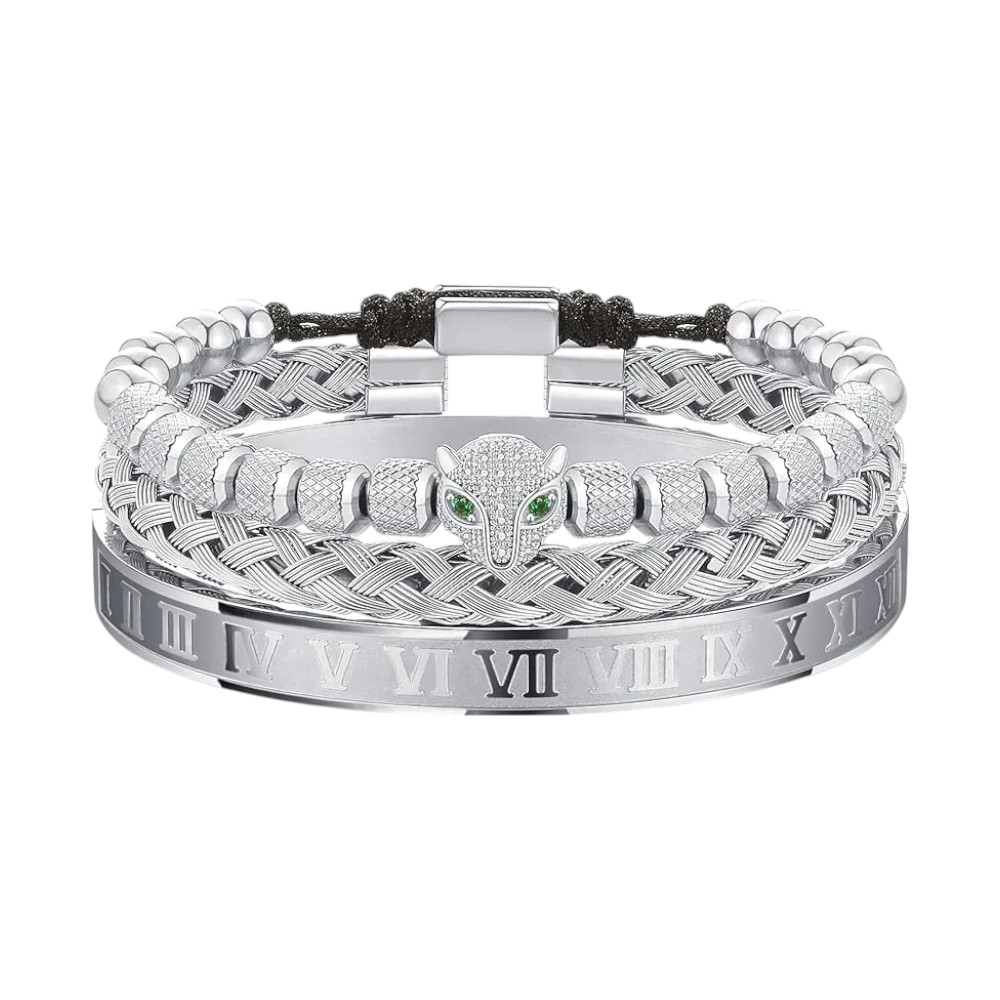 Men's Gold Plated Stacking Bracelet