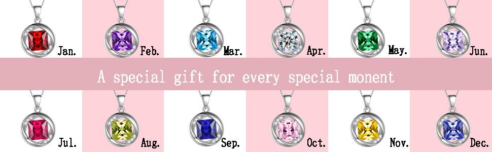 birthstone necklace