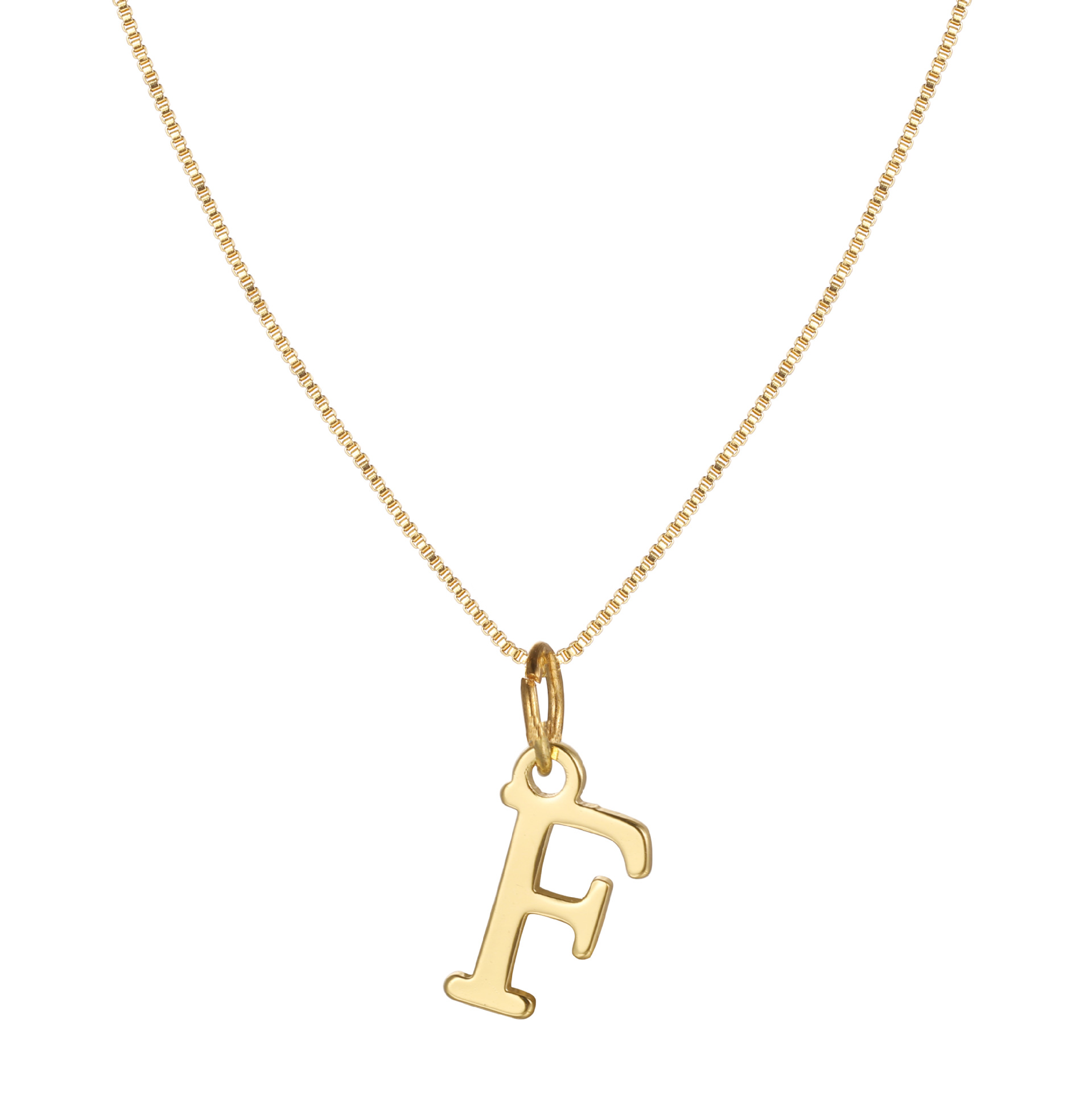 14K Gold Plated Letter Necklace -Permanent Jewelry  A-Z-Birthstone Jewelry
