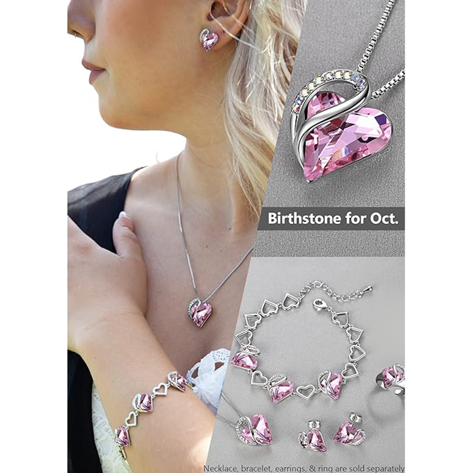 October  Birthstone Birthstone Pendant Necklace-Birthstone Jewelry