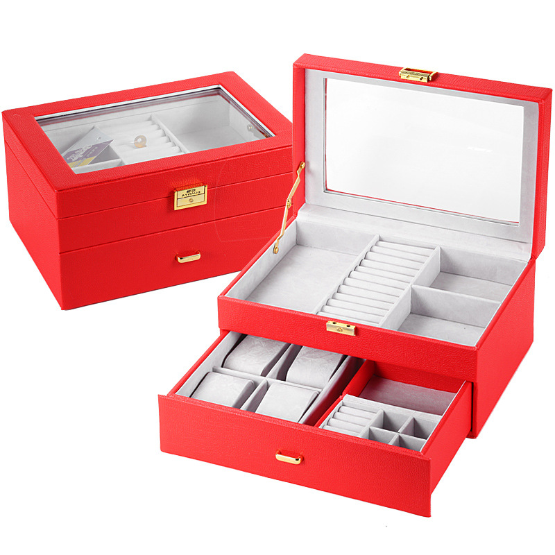BlingKu Men's and Women's Simple Jewelry Boxes-Birthstone Jewelry