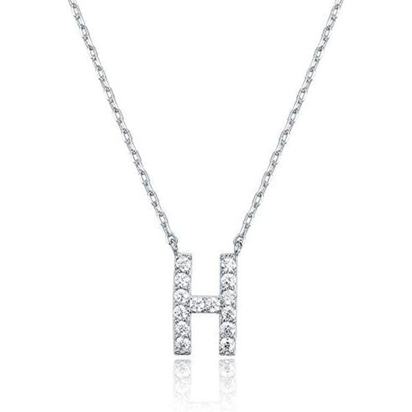 Cubic Zirconia Necklace A Letter Necklace For Her-Birthstone Jewelry