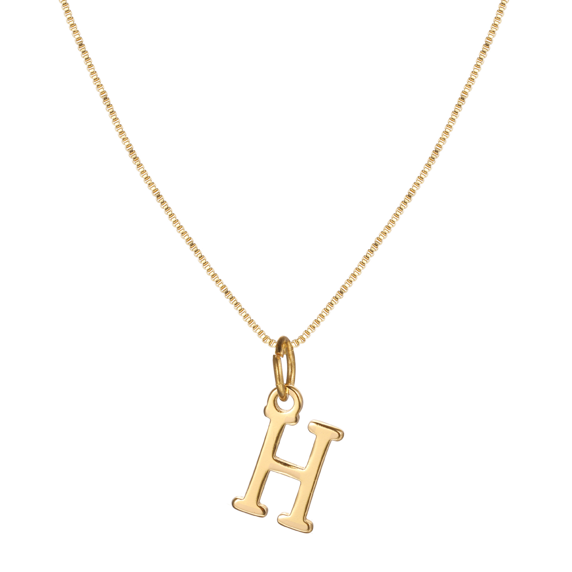 14K Gold Plated Letter Necklace -Permanent Jewelry  A-Z-Birthstone Jewelry
