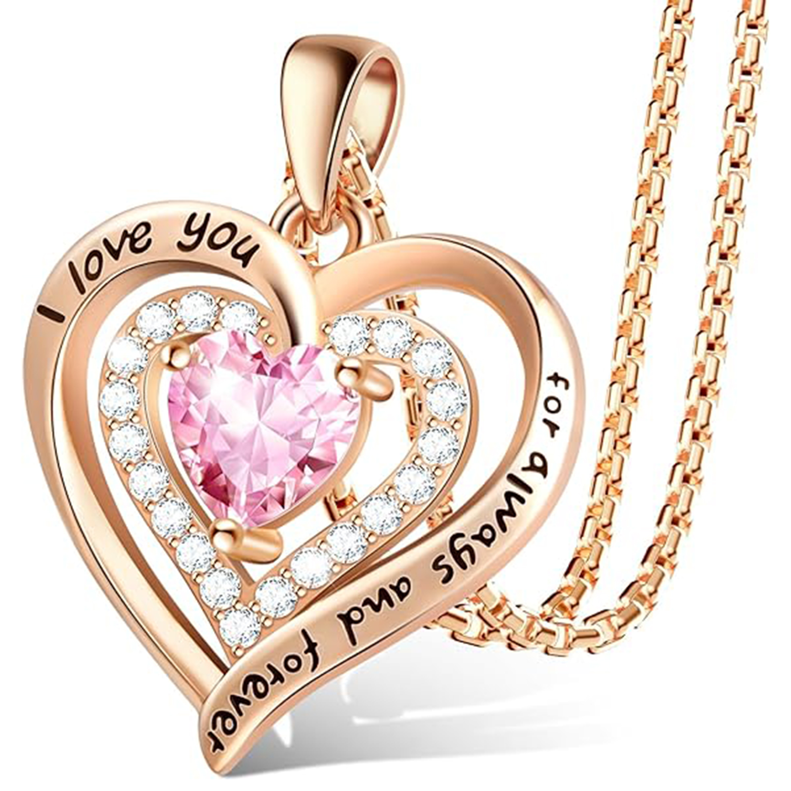 October Opal Sterling Silver Necklace – Birthstone Gift for Mom