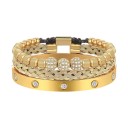 N:Gold-CZ Round Beads