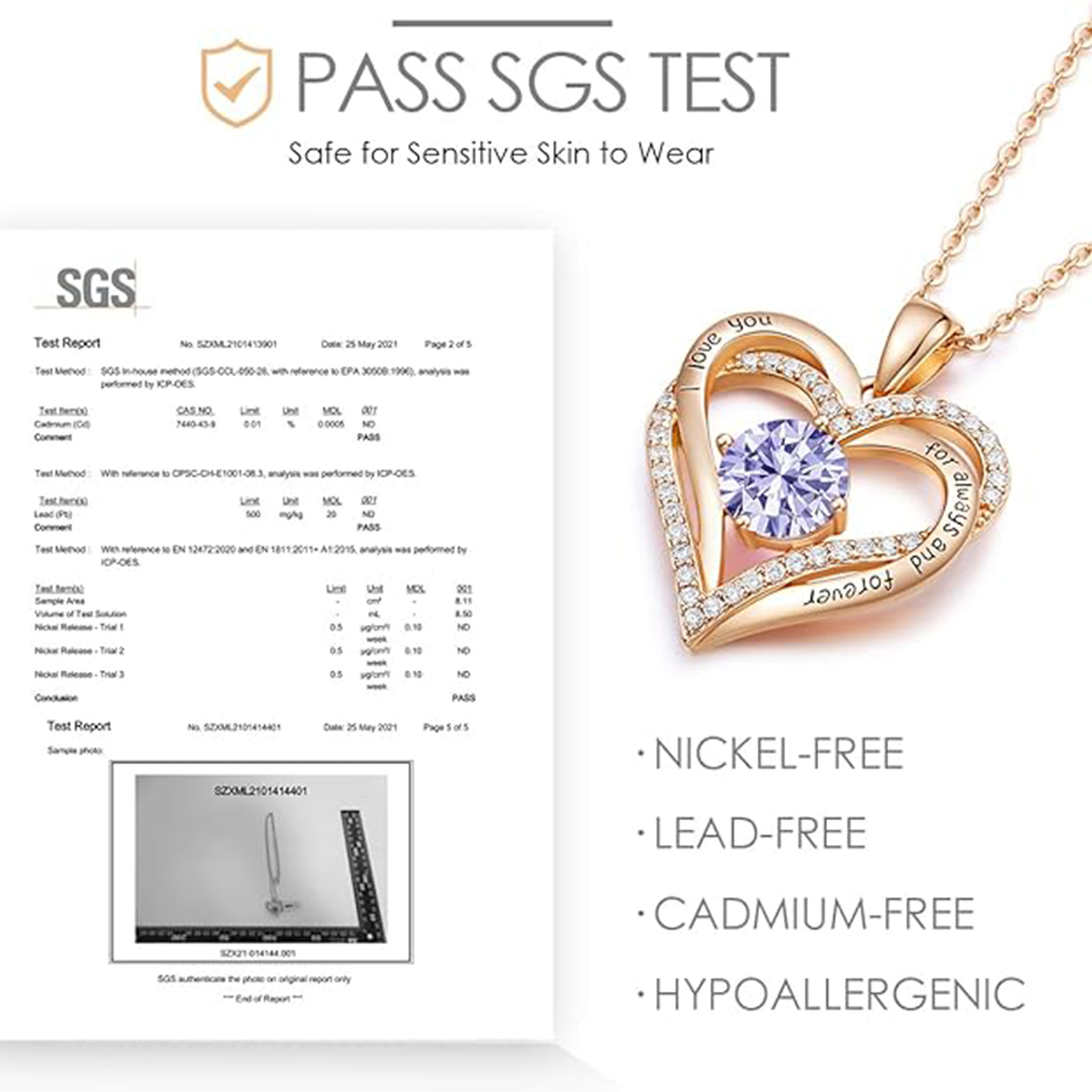 June  Birthstone Birthstone Pendant Necklace-cancer birthstone-Birthstone Jewelry