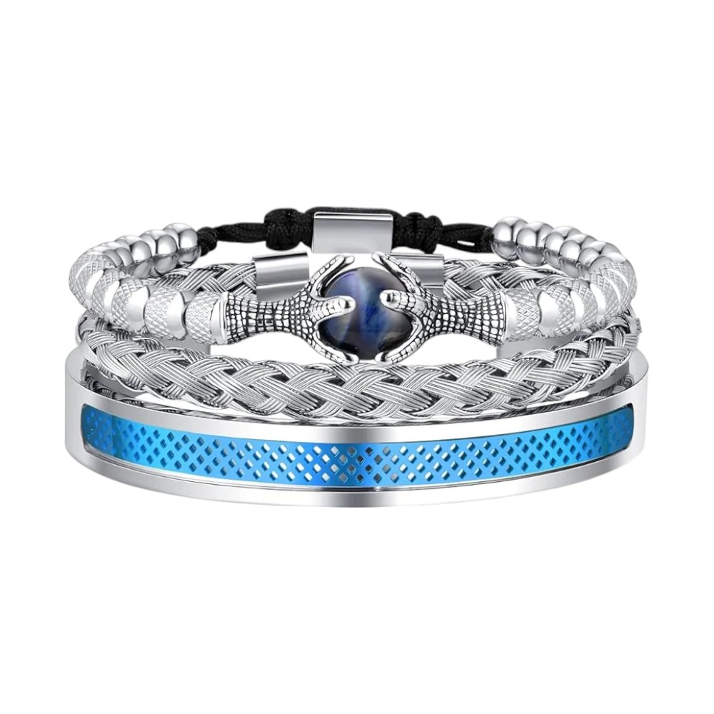 Men's Gold Plated Stacking Bracelet