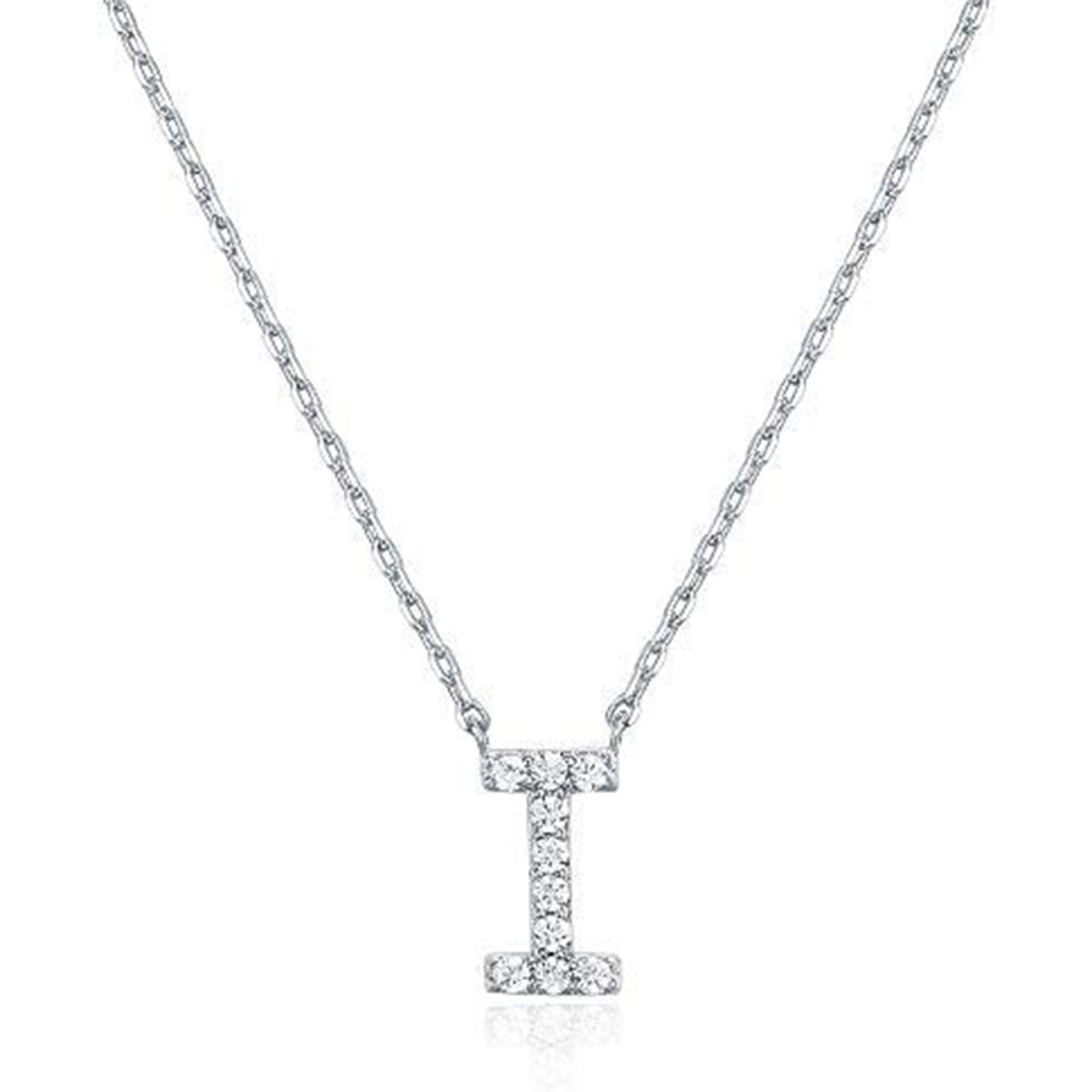 Cubic Zirconia Necklace A Letter Necklace For Her-Birthstone Jewelry