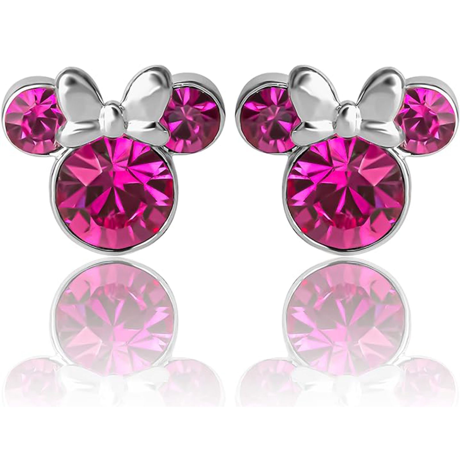 Disney Earrings October Birthstone Minnie Mouse Birthston Earrings-Birthstone Jewelry