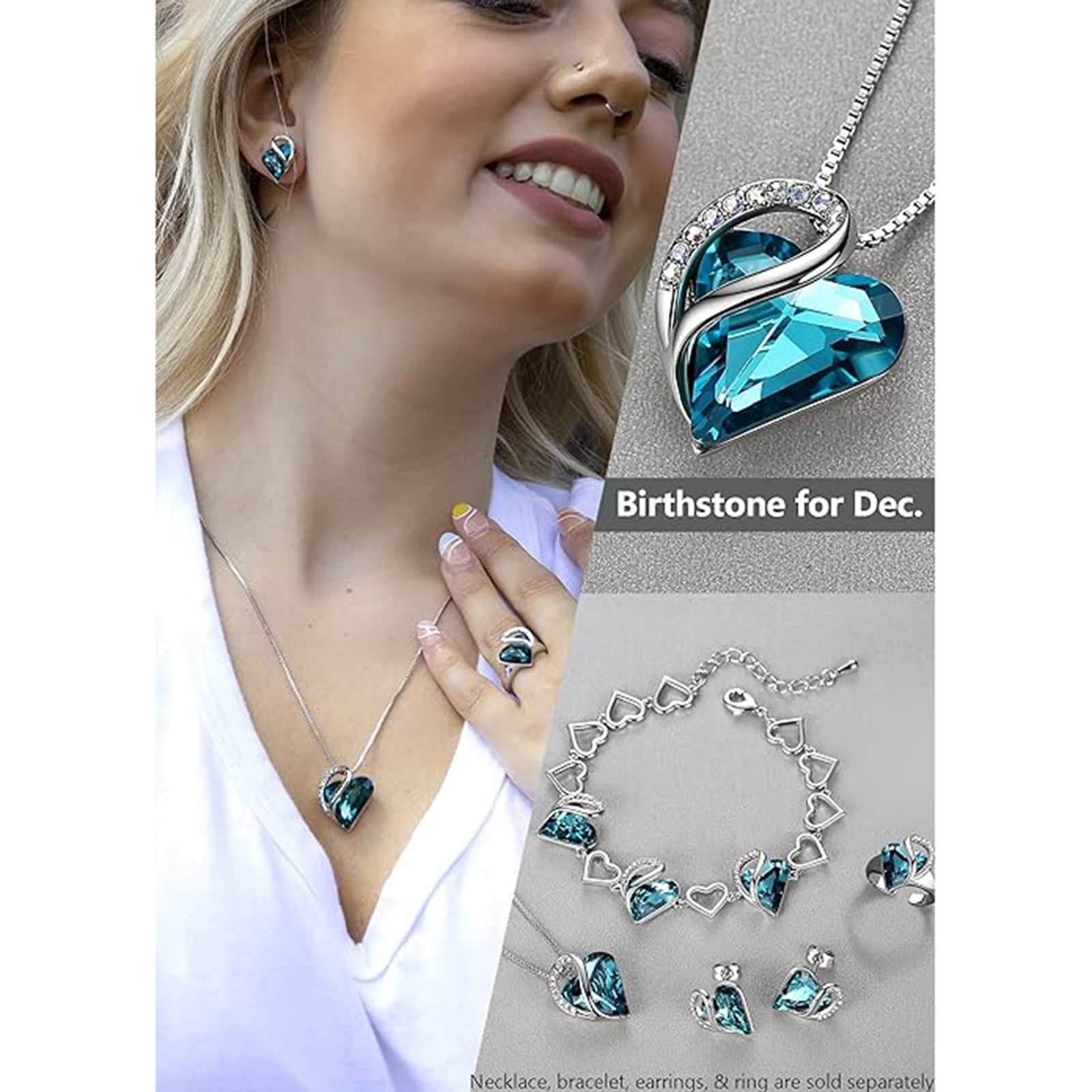 December  Birthstone Birthstone Pendant Necklace-libra birthstone-Birthstone Jewelry
