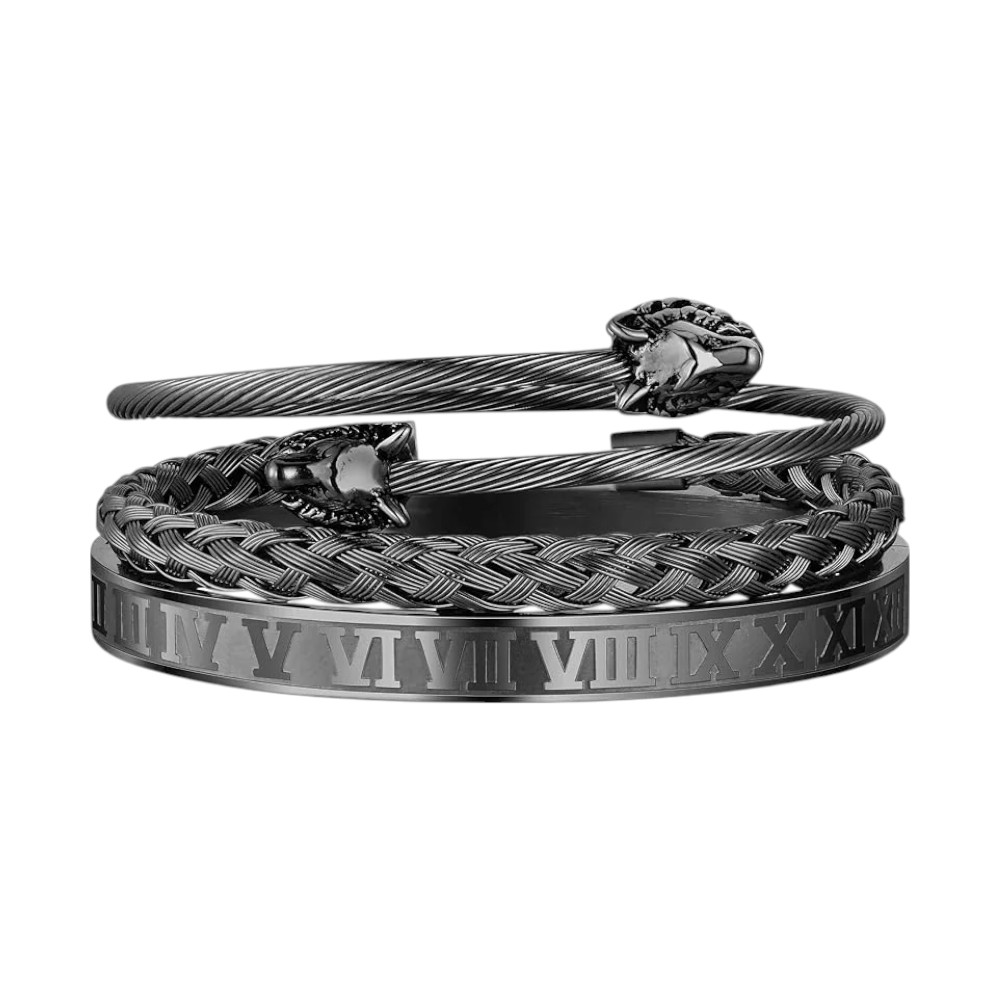 Men's Gold Plated Stacking Bracelet