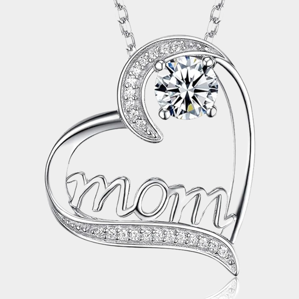 April Birthstone 925 Sterling Silver Necklace for Women 