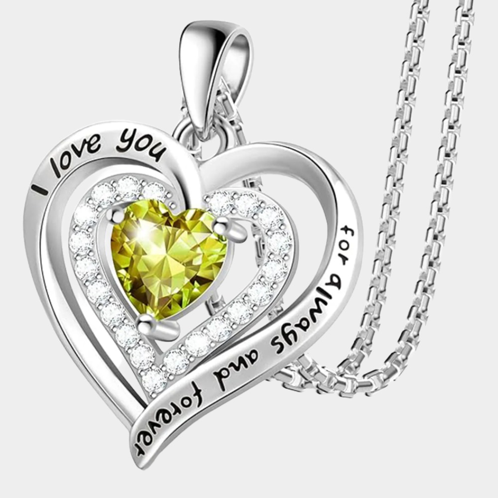 August Birthstone 925 Sterling Silver Birthstone Necklace,Mom Birthday