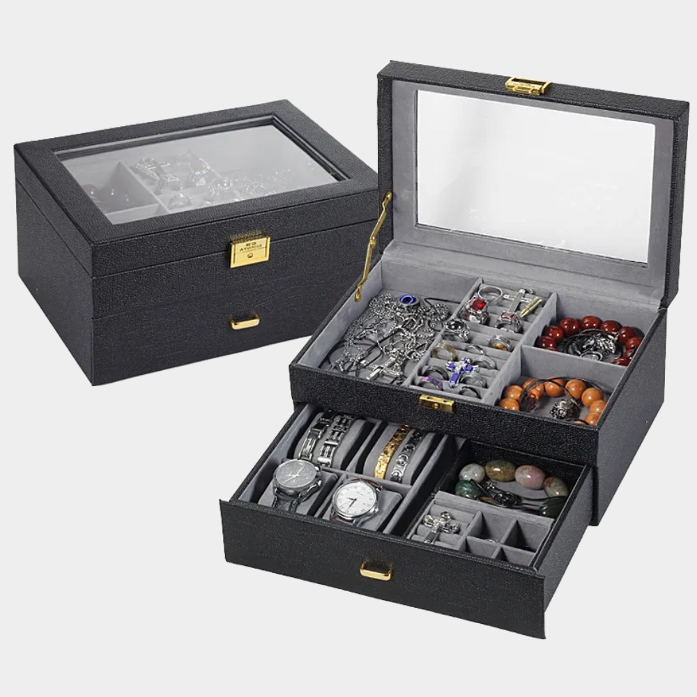 BlingKu Men's and Women's Simple Jewelry Boxes-Birthstone Jewelry