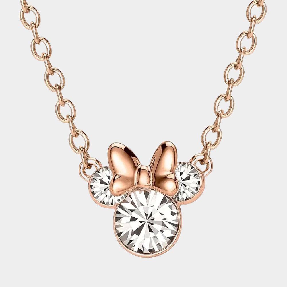 Disney Mickey Mouse Pendant, Crystal Birthstone Necklace-Birthstone Jewelry