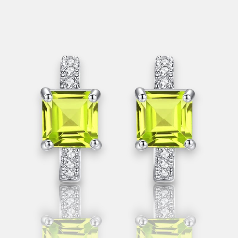 Cube Earrings – S925 Sterling Silver Luxury Hoop with Sugar Cube Detail