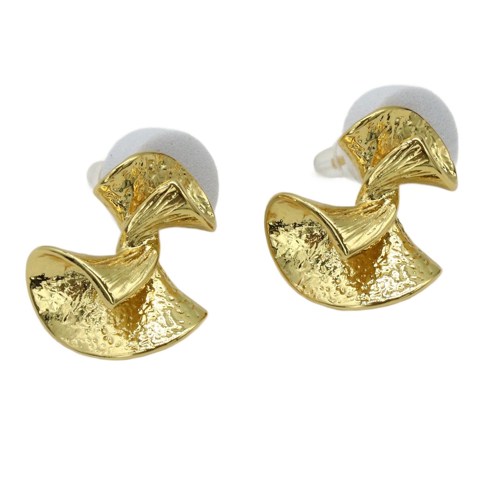 Fashionable Gold-Plated Earrings, Irregular Design Earrings