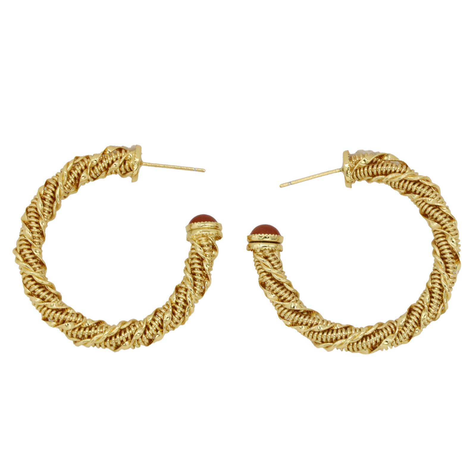 Round Threader Earrings-Permanent Jewelry