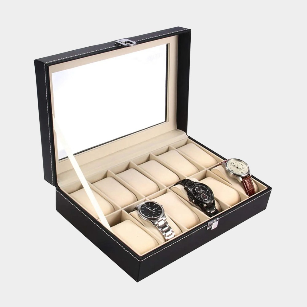 Mens Jewelry Box, Night Stand Organizers and Storage, Bedside Table Organizer, Watch Box for Dresser