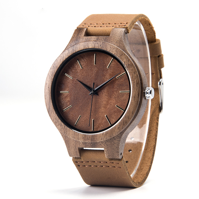 Men's Wooden Watch-Birthstone Jewelry