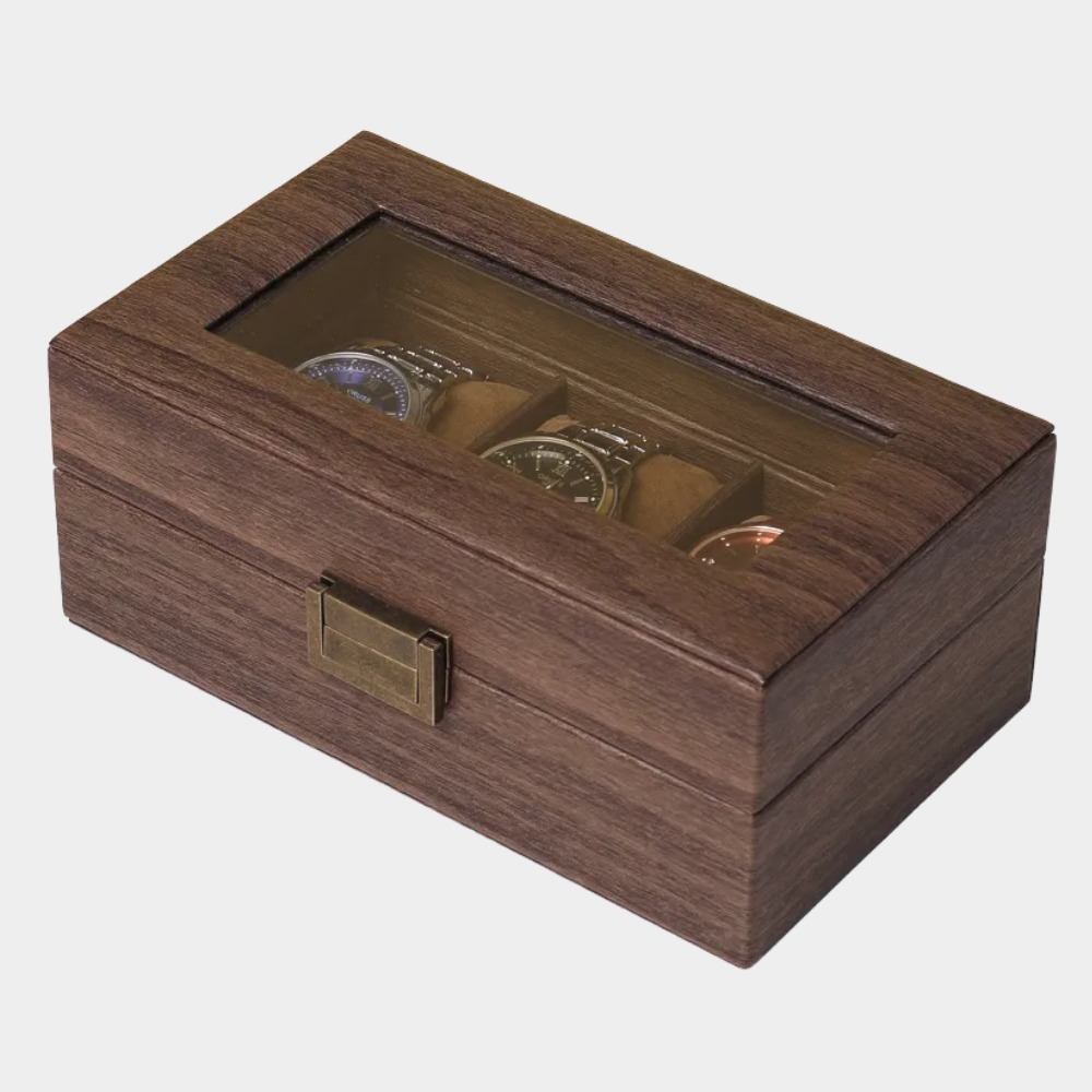 Simple men's high-grade wood organizer box