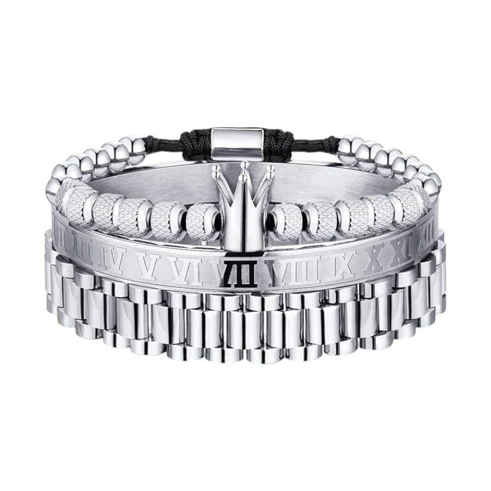 Men's Gold Plated Stacking Bracelet