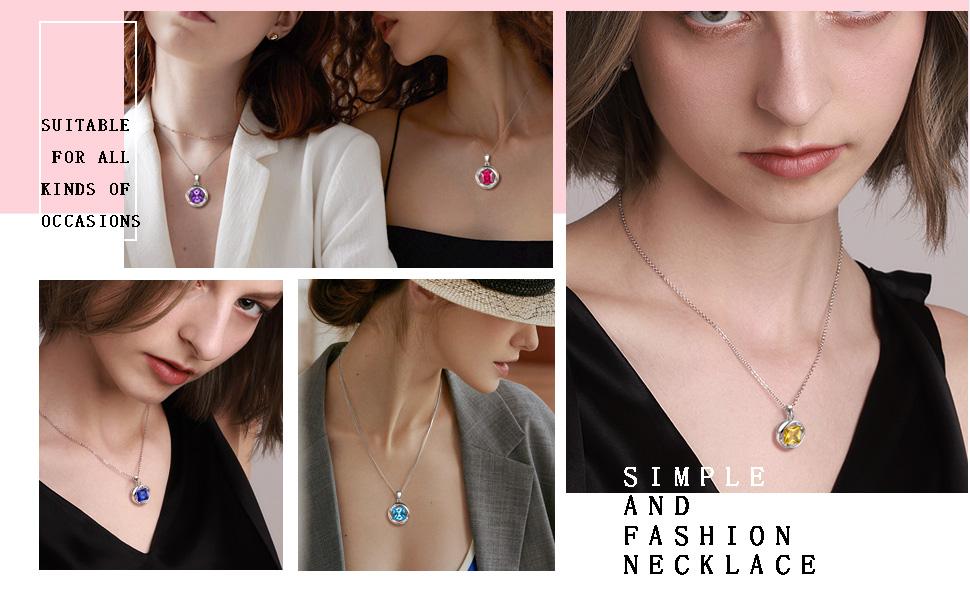 birthstone necklace