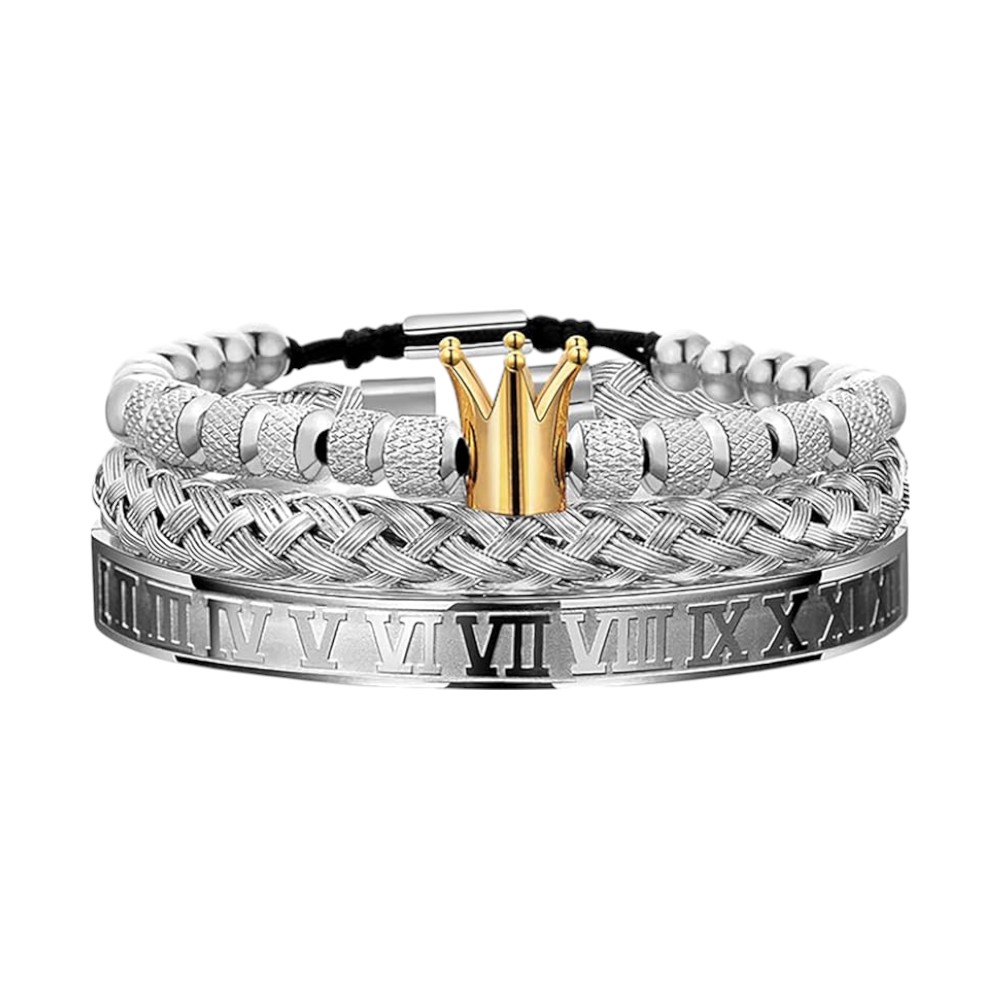 Men's Gold Plated Stacking Bracelet