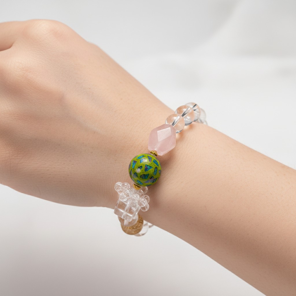 Crystal Bracelet – Elegant Natural Crystal Bead Bracelet for Women