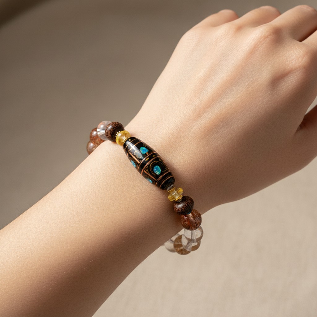 Crystal Bracelet – Elegant Natural Crystal Bead Bracelet for Women