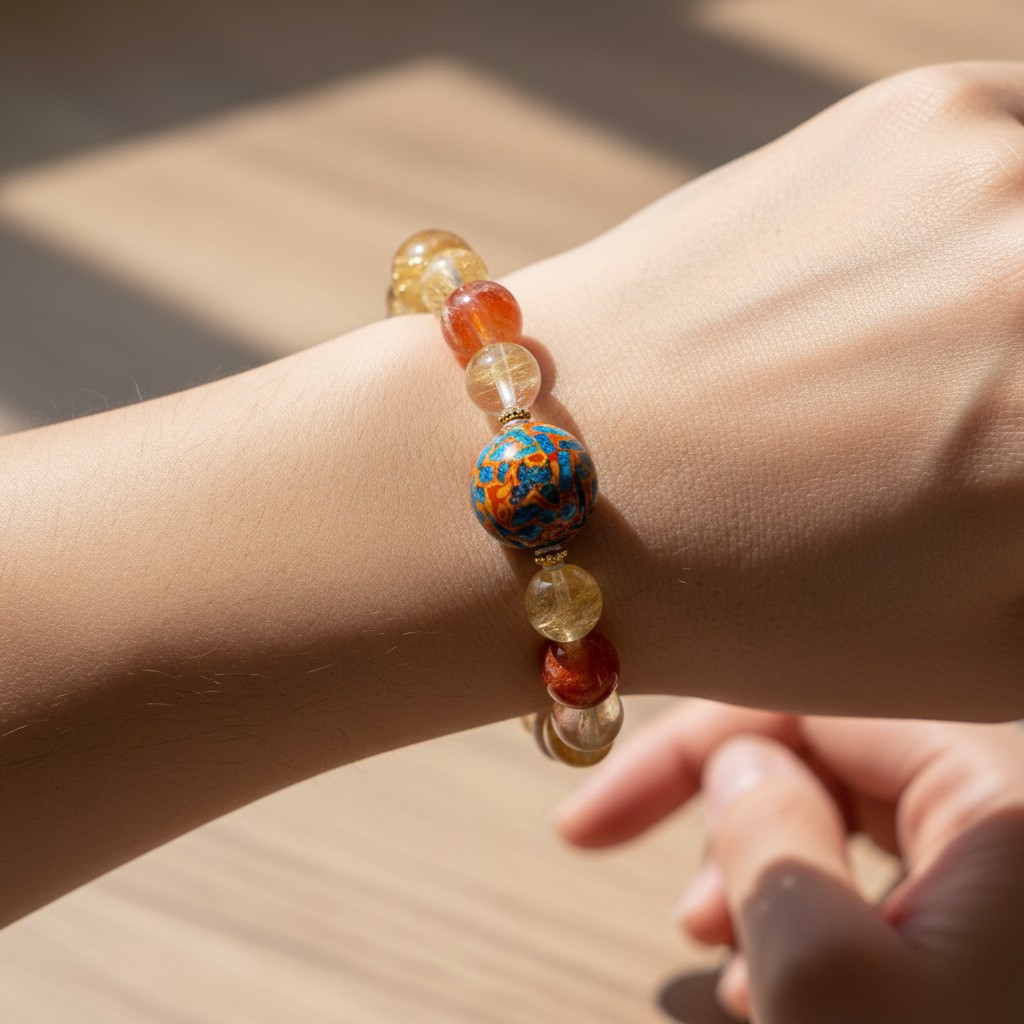 Women’s Crystal Bracelet – Elegant Natural Crystal Bead Bracelet